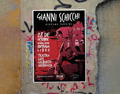 Poster Gianni Schicchi Opera de Giacomo Puccini