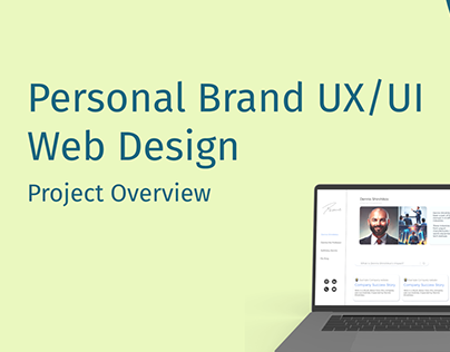 Project thumbnail - Personal Brand UX/UI Design