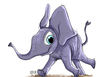 Baby Elephant Character Exploration