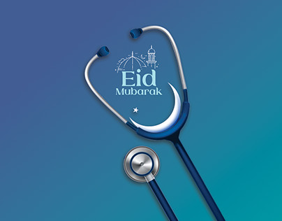 Medical Eid Mubarak Poster