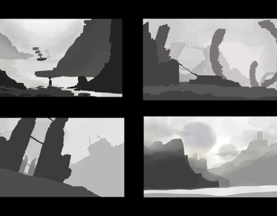 grayscale thumbnails