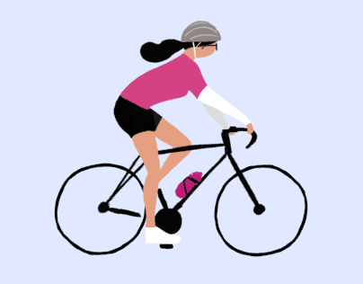 Girl on bike