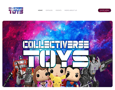 Collectoverse Toys Web Design