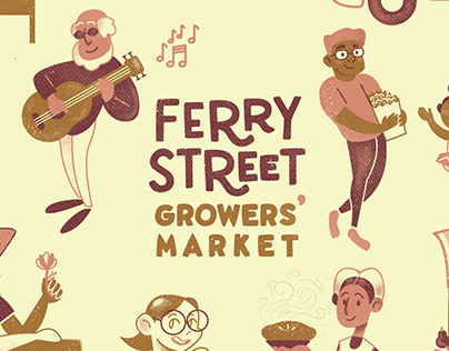 Ferry Street Growers' Market - Illustration