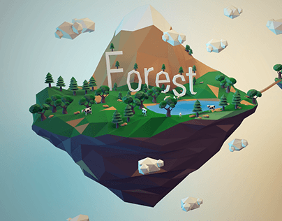 The Forest 3D Lowpoly Project