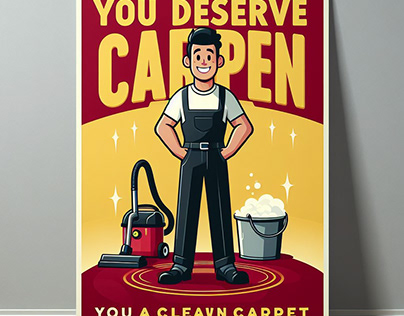 Poster Designed for Carpet Cleaning