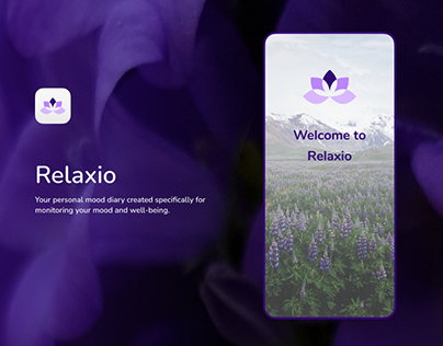 Relaxio - mood tracker | UX/UI | Case study