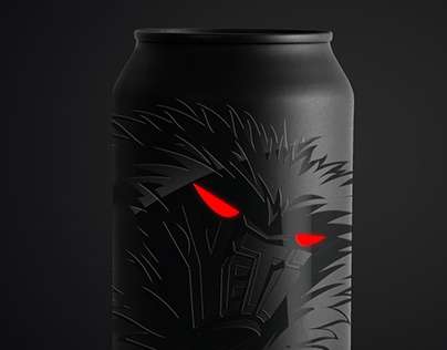 The concept of packing the energetic drink – Yeti.