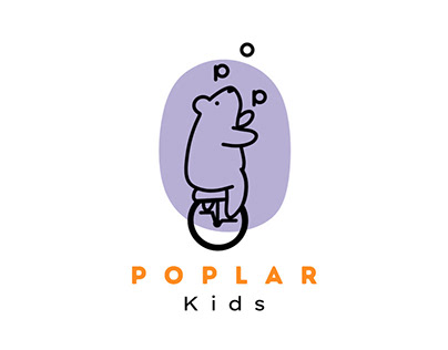 Poplar Kids Apparel Logo Design Concept