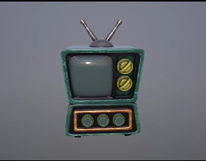 3D stylized TV model