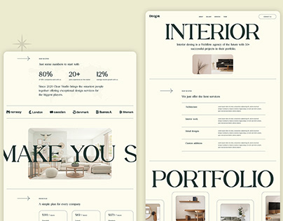 Aesthetic Premium Interior Design Webflow Template