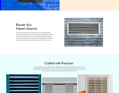 Crafted Sophistication for Every Home Homepage Design