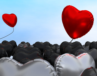 Hearts balloons