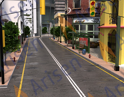 3D Design - City Street