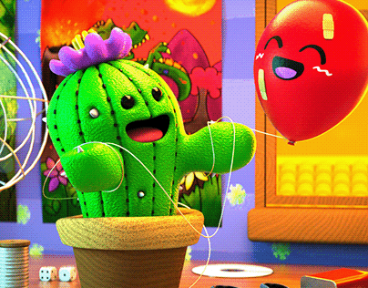 Cactus & Ballon