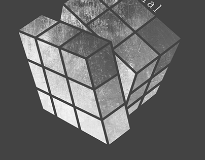 Minimal Rubik's cube wallpaper