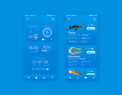 Aquarium App UX/UI Design