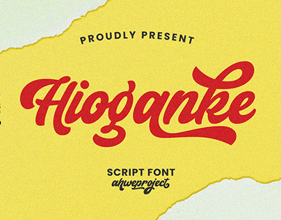 Hioganke - Urban Script Font