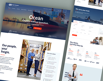 Ocean Transport - Website Design