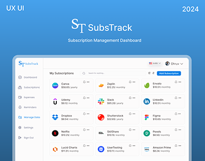 SubsTrack |Subscription Management Dashboard