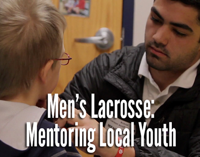 UD Men's Lacrosse Mentoring Local Youth