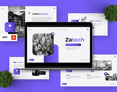 Zatech - Startup Company Powerpoint Templates