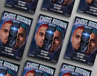 Chris Brown Music Concert Poster