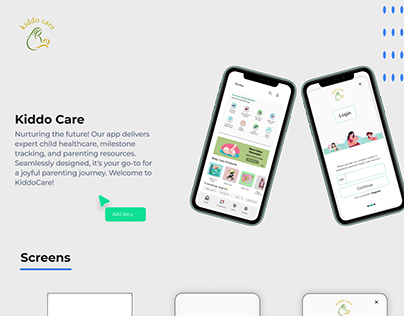 Child Healthcare App UI design