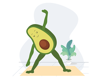 Avocado Yoga's Position