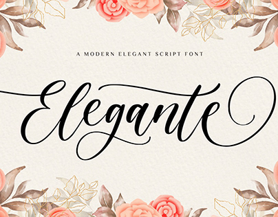 Elegante Modern Elegant Font