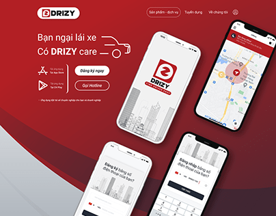 DRIZY "DRIVER BOOKING APP" LANDING PAGE