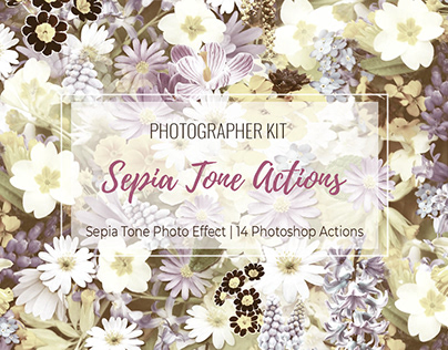Sepia Tone Effect - 14 PS Actions