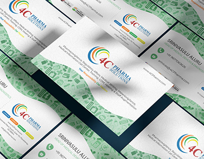 4C Pharma Solutions Business Card Design