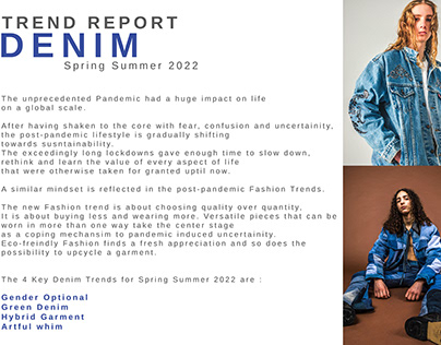 DENIM TREND REPORT : Spring-Summer,2022
