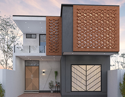 Modern Brick Façade Mini House