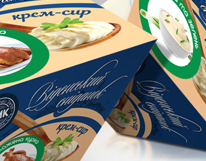 Packaging design for cream cheese
