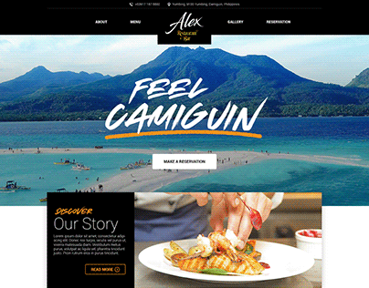 Island Resto Website Design