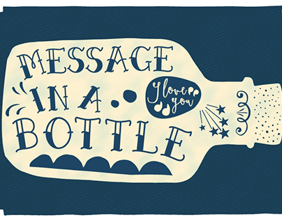 [Message in a Bottle] Handlettering