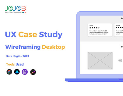 JOJOB redesign - UX case study - WIREFRAMING DESKTOP