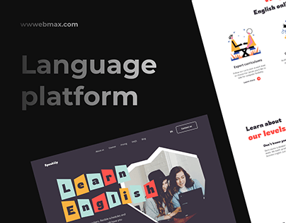 SpeakUp — Language platform | Landing Page