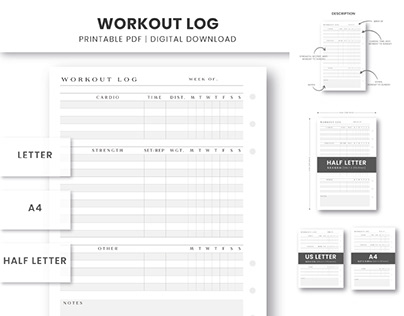 Workout Planner Printable