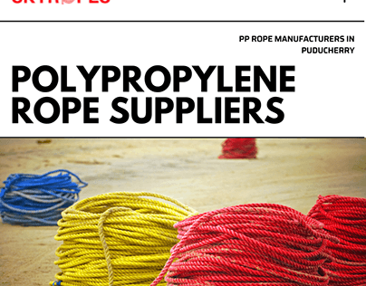 Polypropylene Rope Suppliers Rope Manufacturers