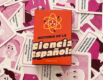 Spanish Science History Card Game