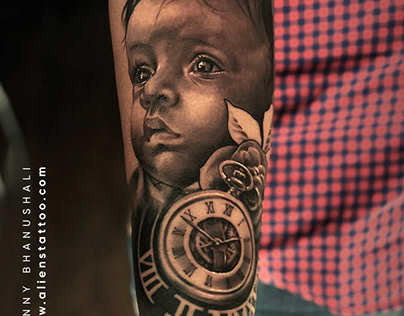 Amazing Portrait Tattoo by Sunny Bhanushali.