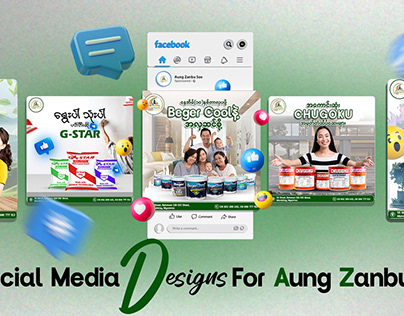 Social Media Design For Aung Zanbu Soe Painting