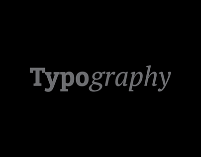 プロジェクトサムネール : TYPOGRAPHY Folio
