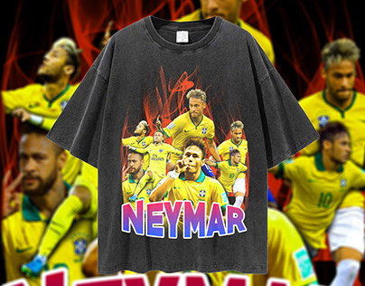 Neymar Bootleg 90s t-shirt design