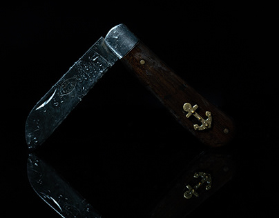 Knife product photography