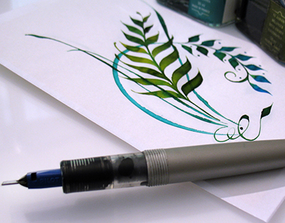 Online Calligraphy Class: Organic Pen Ornaments