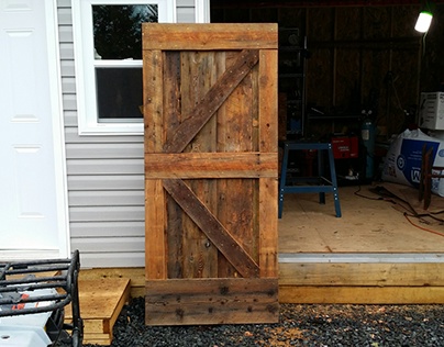 Reclaimed Barn Wood Door